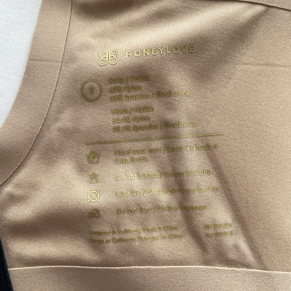 NWOT Honeylove Crossover VNeck Wireless Bra Black Mesh Adjustable Size S 32B-34C - Picture 10 of 10